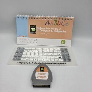 Cricut Calligraphy Collection Font Cartidge, Keyboard Overlay & Manual